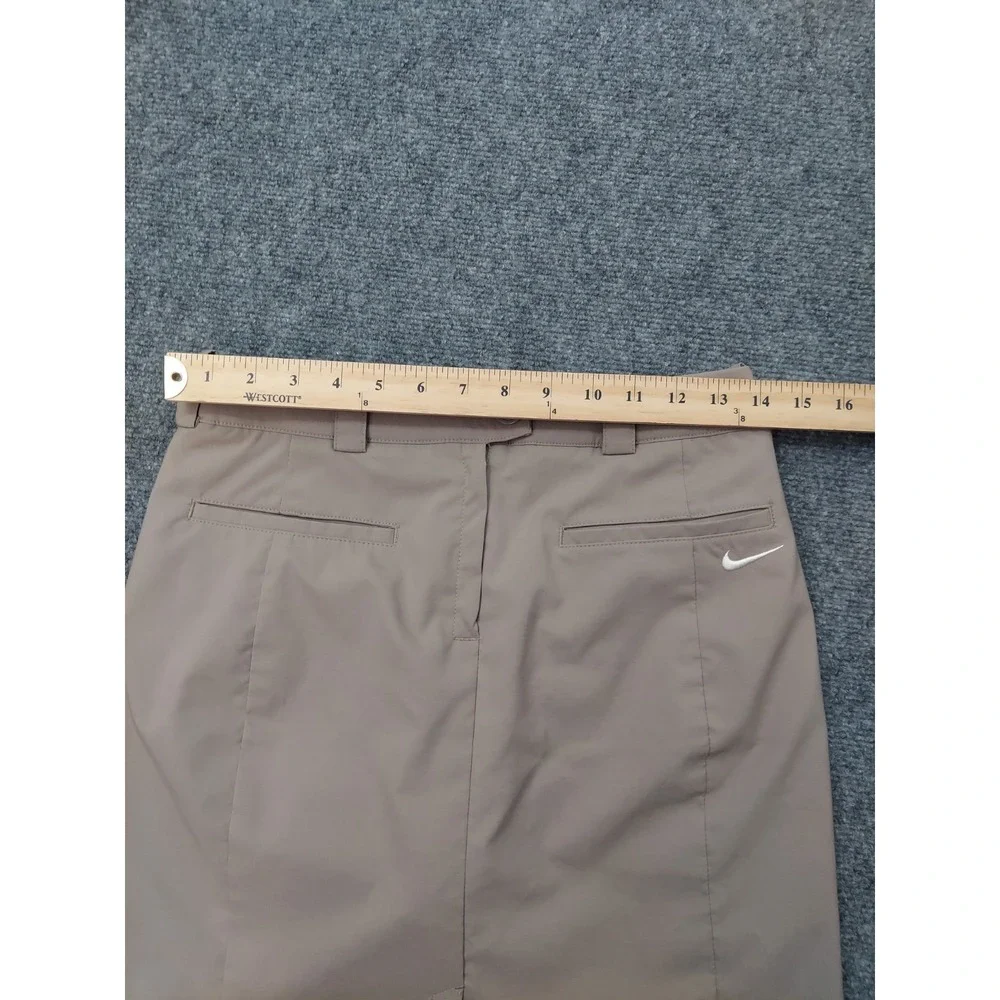 Nike Golf Skort Skirt Womens 2 Beige Tour‎ Performance Logo Stretch Pickleball